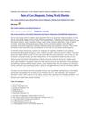 Point of Care Diagnostic Testing World Markets
