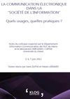 La communication électronique dans la "société de l'information"