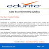 Cbse Board Chemistry Syllabus
