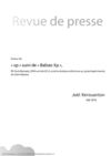 "Xp" suivi de "Balises Xp" - revue de presse -.indd