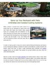Spice Up Your Backyard with Patio Umbrellas and Outdoor Cooling Systems