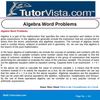 Algebra Word Problems