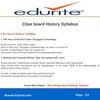 Cbse board History Syllabus 