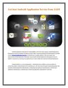 Get best Android Application Service from AADI