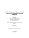 A Biodiesel Project for Columbia University 