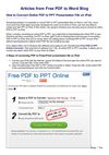 How to Convert Online PDF to PPT on iPad 
