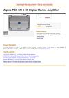 Alpine PDX-5M 5-Ch Digital Marine Amplifier