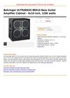 Behringer ULTRABASS BB410 Bass Guitar Amplifier Cabinet - 4x10 inch, 1200 watts