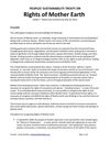Peoples' Sustainibility Treaty on Rights of Mother Earth