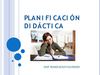 Planificación didáctica.