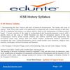 ICSE History Syllabus