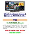 Watch Continuum Season 1 Episode 1 Online Video Stream