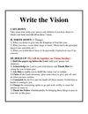 write the vision