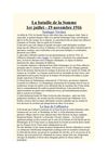 La bataille de la Somme