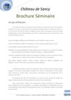 Brochure Séminaire 2012 Château de Sancy