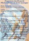 Programme des 80 ans de l'EMHM