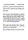 Green Home Plans Free – Green Building