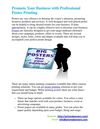 Promote Your Business with Professional Poster Printing