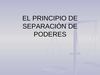 Principio de separación de poderes