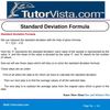 Standard Deviation Formula