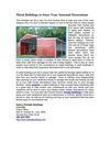 Metal Buildings to Store Your Seasonal Decorations