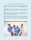 Protect Yourself with California Health Insurance Coverage