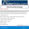 Area of a Circle Formula 