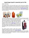 Liquid bags-Liquid is essential part of life