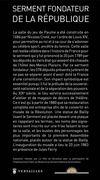 Le Serment Fondateur de la République