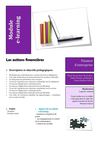 Module e-learning Actions financières