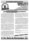 Boletín Junio - La 6 de Noviembre