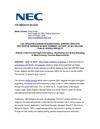 LAS VEGAS-McCARRAN INTERNATIONAL AIRPORT DEPLOYS NEC DIGITAL SIGNAGE IN NEW TERMINAL AS PART OF $2.4 BILLION PUBLIC...