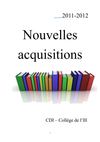 Catalogue des acquisitions 2011 12