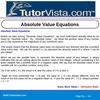 Absolute Value Equations