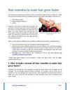 Hair remedies to make hair grow faster
