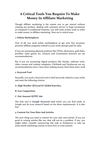 5 Proven Methods To Make More Money In Affiliate Marketing | 6 Critical Tools You Require To Make Money In Affiliate...