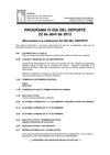 programa IV Dia del deporte