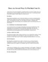 There Are Several Ways To Win Back Your Ex