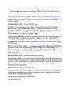 Alarming Substance Abuse Facts You Should Know