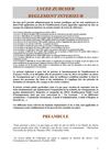 Règlement intérieur