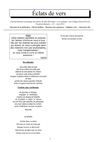 Eclats de vers n°3