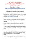 Public Speaking Lesson Plans