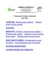 Nouveautés jeunesse - Eté 2012