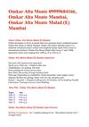 Omkar Alta Monte 09999684166, Omkar Alta Monte Mumbai, Omkar Alta Monte Malad (E) Mumbai