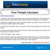 Area Triangle Calculator Area Triangle Calculator 