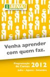 Programação de Cursos SENAI Juazeiro - Julho/Agosto/Setembro