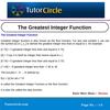 The Greatest Integer Function 