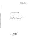 AS 1428.1-2009, Design for access and mobility General requirements for access - New building work