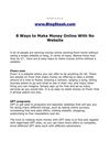  8 Effortless Ways to Make Money From Home On the internet With No Website