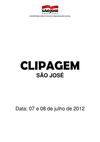 Clipagem São José 07 e 08.07.2012